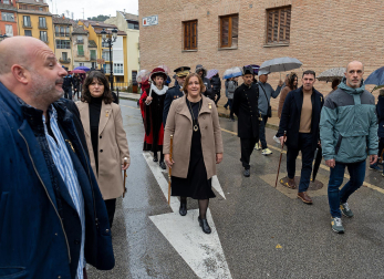 Celebración de la festividad de San Andrés en Estella.
