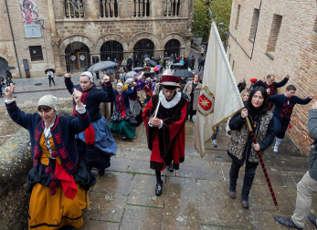 Celebración de la festividad de San Andrés en Estella.