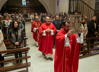 Celebración de la festividad de San Andrés en Estella.
