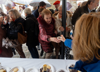 Celebración de la festividad de San Andrés en Estella.