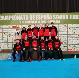 Los componentes de la selección navarra que ha competido este sábado 2 en el Navarra Arena