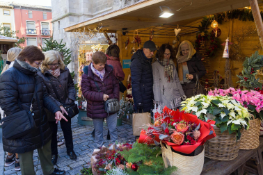 Fotos del mercado de Navidad de Tudela.