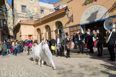 Fotos del mercado de Navidad de Tudela.