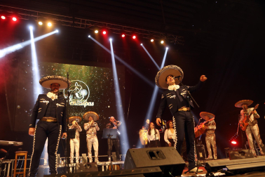 Actuación del grupo musical Tenampas en el Pabellón Navarra Arena./