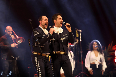 Actuación del grupo musical Tenampas en el Pabellón Navarra Arena./