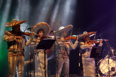 Actuación del grupo musical Tenampas en el Pabellón Navarra Arena./