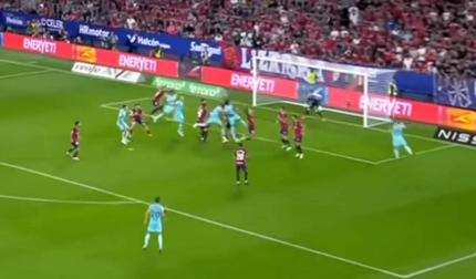 JORNADA 4, KOUNDÉ. El 0-1 del Barça, de córner.