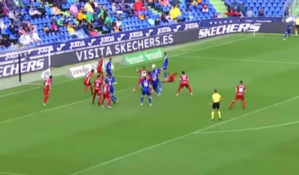 JORNADA 5, MITROVIC. 1-0 del Getafe en un saque de esquina.