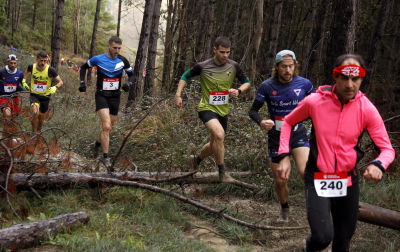 Participantes en las carreras disputadas en la IV Sansilbestrail de Zubiri./