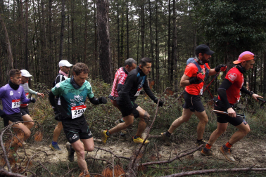 Participantes en las carreras disputadas en la IV Sansilbestrail de Zubiri./