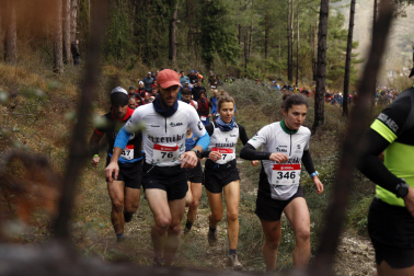 Participantes en las carreras disputadas en la IV Sansilbestrail de Zubiri./