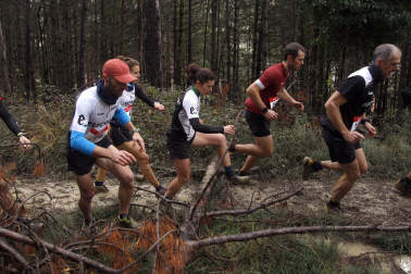 Participantes en las carreras disputadas en la IV Sansilbestrail de Zubiri./