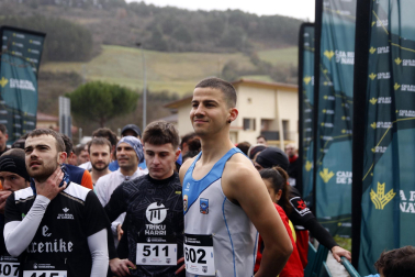 Participantes en las carreras disputadas en la IV Sansilbestrail de Zubiri./