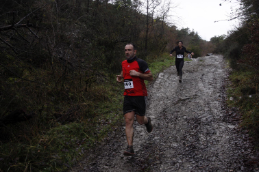 Participantes en las carreras disputadas en la IV Sansilbestrail de Zubiri./