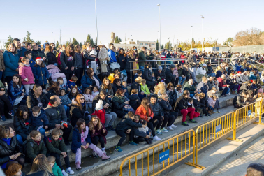 Foto de la llegada de Papá Noel a Tudela por el río Ebro./