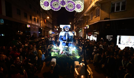 Visita del Olentzero a Pamplona este domingo, 24 de diciembre./