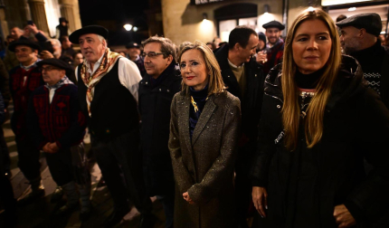 Visita del Olentzero a Pamplona este domingo, 24 de diciembre./