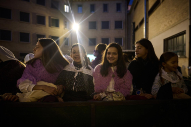Visita del Olentzero a Pamplona este domingo, 24 de diciembre./