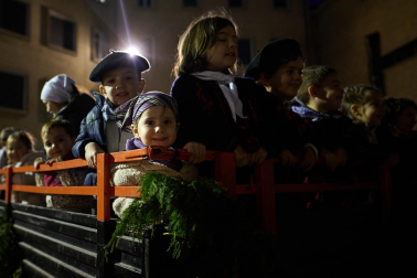 Visita del Olentzero a Pamplona este domingo, 24 de diciembre./
