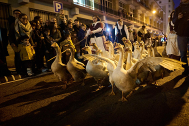 Visita del Olentzero a Pamplona este domingo, 24 de diciembre./