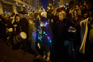 Visita del Olentzero a Pamplona este domingo, 24 de diciembre./