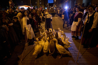 Visita del Olentzero a Pamplona este domingo, 24 de diciembre./