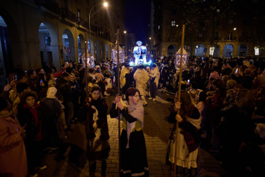Visita del Olentzero a Pamplona este domingo, 24 de diciembre./