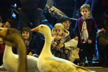 Visita del Olentzero a Pamplona este domingo, 24 de diciembre./