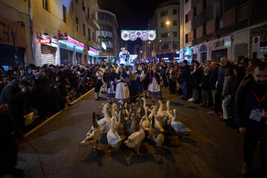 Visita del Olentzero a Pamplona este domingo, 24 de diciembre./