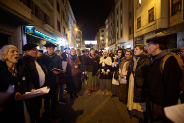 Visita del Olentzero a Pamplona este domingo, 24 de diciembre./