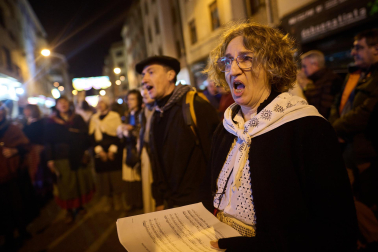 Visita del Olentzero a Pamplona este domingo, 24 de diciembre./