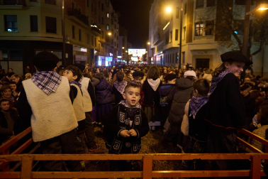Visita del Olentzero a Pamplona este domingo, 24 de diciembre./