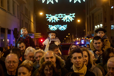 Visita del Olentzero a Pamplona este domingo, 24 de diciembre./