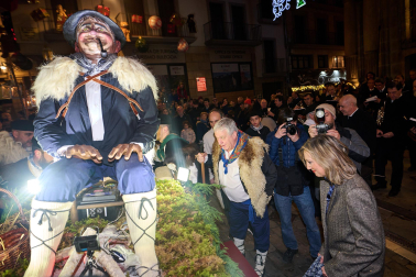 Visita del Olentzero a Pamplona este domingo, 24 de diciembre./