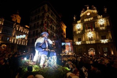 Visita del Olentzero a Pamplona este domingo, 24 de diciembre./
