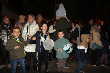 Foto del desfile de Olentzero y Mari Domingi en Tudela./