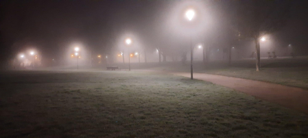 Puro invierno. Parque Ibaialde (Mutilva).