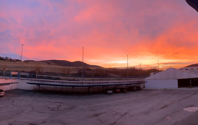 Amanecer desde Oricáin. /