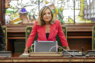 Pleno del Ayuntamiento de Pamplona que vota la moción de censura contra Cristina Ibarrola (UPN).