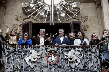 Joseba Asiron (EH Bildu), nuevo alcalde de Pamplona tras la moción de censura a Cristina Ibarrola (UPN).