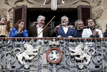 Joseba Asiron (EH Bildu), nuevo alcalde de Pamplona tras la moción de censura a Cristina Ibarrola (UPN).