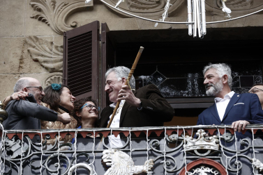 Joseba Asiron (EH Bildu), nuevo alcalde de Pamplona tras la moción de censura a Cristina Ibarrola (UPN).