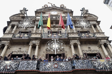Joseba Asiron (EH Bildu), nuevo alcalde de Pamplona tras la moción de censura a Cristina Ibarrola (UPN).