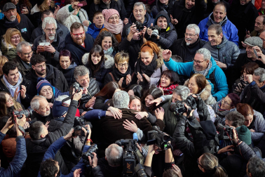 Imágenes de la moción de censura y nombramiento de Joseba Asiron como alcalde de Pamplona./