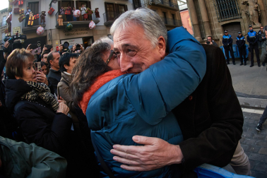 Imágenes de la moción de censura y nombramiento de Joseba Asiron como alcalde de Pamplona./