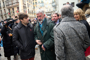 Imágenes de la moción de censura y nombramiento de Joseba Asiron como alcalde de Pamplona./