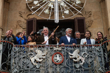 Imágenes de la moción de censura y nombramiento de Joseba Asiron como alcalde de Pamplona./