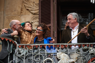 Imágenes de la moción de censura y nombramiento de Joseba Asiron como alcalde de Pamplona./