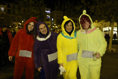Foto de los disfraces de la Nochevieja 2023 en Pamplona./