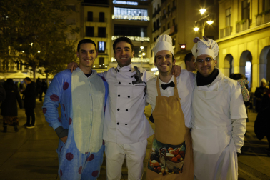 Foto de los disfraces de la Nochevieja 2023 en Pamplona./